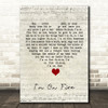 Bruce Springsteen I'm On Fire Script Heart Song Lyric Quote Music Print