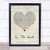Camila Cabello In The Dark Script Heart Song Lyric Quote Music Print