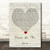 Camila Cabello Never Be The Same Script Heart Song Lyric Quote Music Print