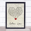Cerys Matthews Calon Lân Script Heart Song Lyric Quote Music Print