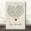 Charles Dumont Les Amants Script Heart Song Lyric Quote Music Print