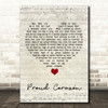 Coco Proud Corazón Script Heart Song Lyric Quote Music Print