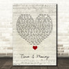 DMA'S Time & Money Script Heart Song Lyric Quote Music Print
