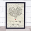 Donell Jones Knocks Me Off My Feet Script Heart Song Lyric Quote Music Print