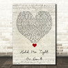 Fall Out Boy Hold Me Tight Or Don't Script Heart Song Lyric Quote Music Print