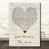 Gavin Rossdale Love Remains The Same Script Heart Song Lyric Quote Music Print