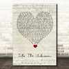 Idina Menzel Into The Unknown Script Heart Song Lyric Quote Music Print