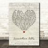 Jane's Addiction Summertime Rolls Script Heart Song Lyric Quote Music Print