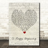 Jennifer Morrison A Happy Beginning Script Heart Song Lyric Quote Music Print