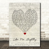 Max Milner Like Me Slightly Script Heart Song Lyric Quote Music Print