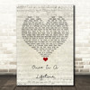 Michael Bolton Once In A Lifetime Script Heart Song Lyric Quote Music Print
