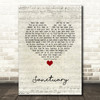 Nashville Cast ft. Charles Esten, Lennon & Maisy Sanctuary Script Heart Song Lyric Quote Music Print