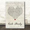 No Doubt Rock Steady Script Heart Song Lyric Quote Music Print
