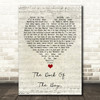 Otis Redding (Sittin' On) The Dock Of The Bay Script Heart Song Lyric Quote Music Print