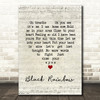 Raffertie Black Rainbow Script Heart Song Lyric Quote Music Print