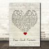 Richard Marx Now And Forever Script Heart Song Lyric Quote Music Print