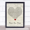 Sam Smith Fire On Fire Script Heart Song Lyric Quote Music Print