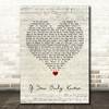 Shinedown If You Only Knew Script Heart Song Lyric Quote Music Print