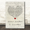 Simple Minds Someone Somewhere In Summertime Script Heart Song Lyric Quote Music Print