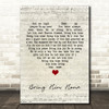 Susan Boyle Bring Him Home Script Heart Song Lyric Quote Music Print