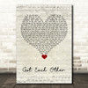 The Interrupters Got Each Other Script Heart Song Lyric Quote Music Print