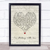 The Velvet Underground I'm Sticking With You Script Heart Song Lyric Quote Music Print