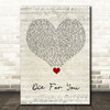 The Weeknd Die For You Script Heart Song Lyric Quote Music Print