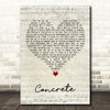 Tom Odell Concrete Script Heart Song Lyric Quote Music Print
