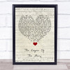 Tracy Byrd The Keeper Of The Stars Script Heart Song Lyric Quote Music Print