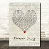 Tyketto Forever Young Script Heart Song Lyric Quote Music Print