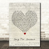 U2 Song For Someone Script Heart Song Lyric Quote Music Print