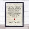 Vince Gill Look At Us Script Heart Song Lyric Quote Music Print
