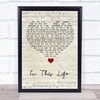 Westlife In This Life Script Heart Song Lyric Quote Music Print