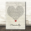 Westlife Moments Script Heart Song Lyric Quote Music Print