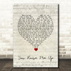 Westlife You Raise Me Up Script Heart Song Lyric Quote Music Print