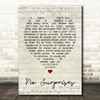 No Surprises Radiohead Script Heart Quote Song Lyric Print