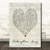 Redemption Song Bob Marley Script Heart Quote Song Lyric Print
