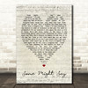 Some Might Say Oasis Script Heart Quote Song Lyric Print