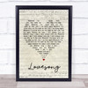 The Cure Lovesong Script Heart Song Lyric Quote Print