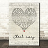 The Fureys Steal away Script Heart Song Lyric Quote Print
