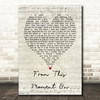 From This Moment On Shania Twain Script Heart Song Lyric Quote Print
