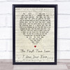 The First Time Ever I Saw Your Face Roberta Flack Script Heart Song Lyric Print