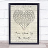Culture Club Time (Clock Of The Heart) Script Heart Song Lyric Quote Print