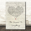 David Alexander The Answer To Everything Script Heart Song Lyric Quote Print