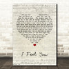 Depeche Mode I Feel You Script Heart Song Lyric Quote Print