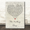 Ed Sheeran The Parting Glass Script Heart Song Lyric Quote Print