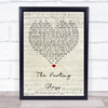 Ed Sheeran The Parting Glass Script Heart Song Lyric Quote Print