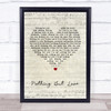 James Nothing But Love Script Heart Song Lyric Quote Print