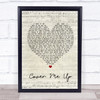 Jason Isbell Cover Me Up Script Heart Song Lyric Quote Print