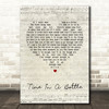 Jim Croce Time In A Bottle Script Heart Song Lyric Quote Print